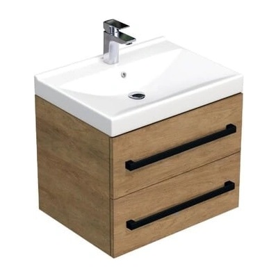 SAT Skříňka s umyvadlem Cube Way dub hickory mat CUBE46C602DHVER