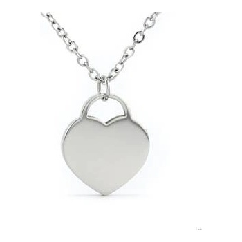 Šperky4U Ocelový řetízek se srdíčkem OPD0101