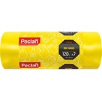 Paclan Торби за боклук Paclan, дебели, 120 л, жълти, 7 бр