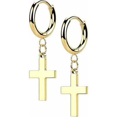 Glory dámske náušnice z chirurgickej ocele Holly zlaté SE046-GD