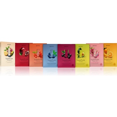 KORIKA SuperFruits Everyday Set of 7 Face Sheet Masks комплект маски за лице 7x25 гр