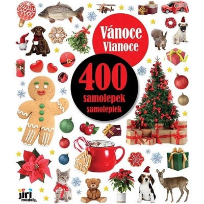 400 samolepiek vianoce