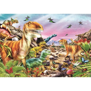 Clementoni - Puzzle Land of Dinosaurs - 100 piese