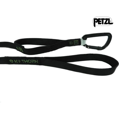 K9 Thorn vodítko s dvojitým úchopem a karabinou petzl