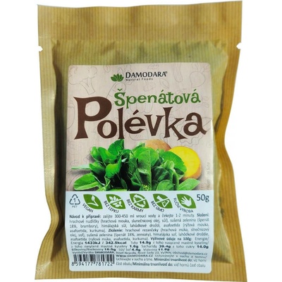 Damodara Instantní polévka špenátová 50 g