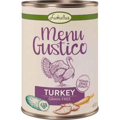 Lukullus Menu Gustico morčacie so sladkými zemiakmi, cuketou a mrkvou 6 x 800 g