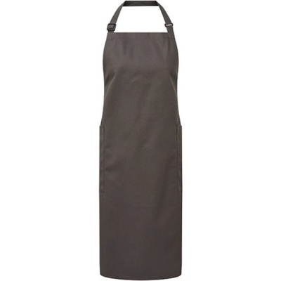 Premier Workwear Zástěra z recyklovaného materiálu a biobavlny PR120 Dark Grey Pantone 431 86x72cm