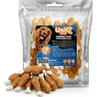 Uniq Pets Dog Snacks Handcraft Chicken Legs лакомства за кучета с пилешко, 500 г