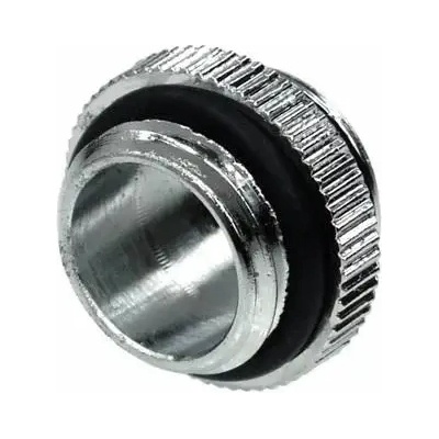 Alphacool Адаптер Alphacool HF, Двоен нипел, G1/4 - G1/4, О-пръстен, Сребрист (64209)