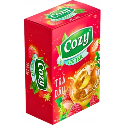 Cozy instantní čaj Strawberry Jahodový nápoj instantní 16 x 15 g