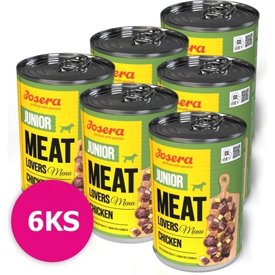 Josera Dog Meat Lovers Junior Menu Chicken 6 x 400 g