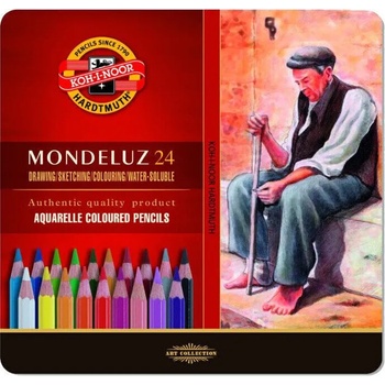 KOH-I-NOOR Mondeluz 3724/24 Комплект акварелни моливи 24 бр (3724024001PL)