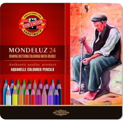 KOH-I-NOOR Mondeluz 3724/24 Комплект акварелни моливи 24 бр (3724024001PL)