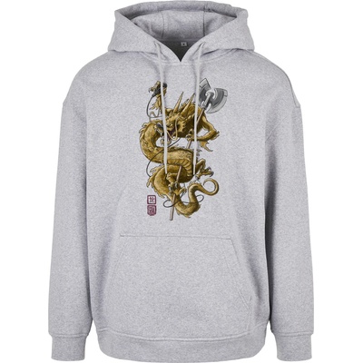 Wu Wear Мъжки суичър в сив цвят Wu Wear Dragon UB-WU058-00431 - Сив, размер M