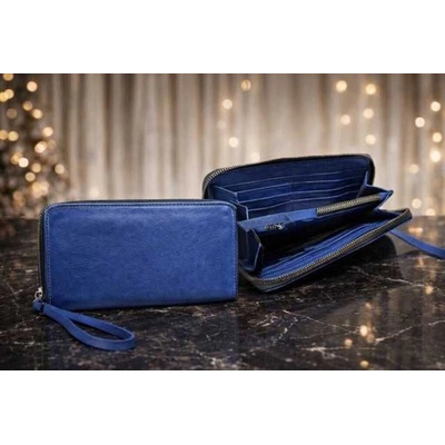 Max Original Leather Kožená peňaženka AC-7009 royal blue