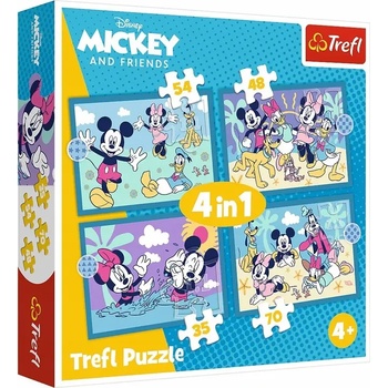 Trefl - Puzzle 4v1 Mickey Mouse Fun Adventures - 1 - 39 piese