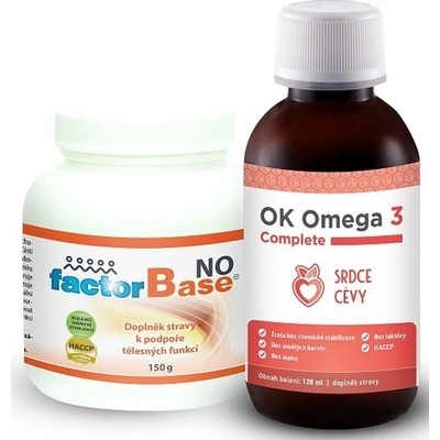 OKG Factor Base NO 150 g + Omega 3 Complete 120 ml