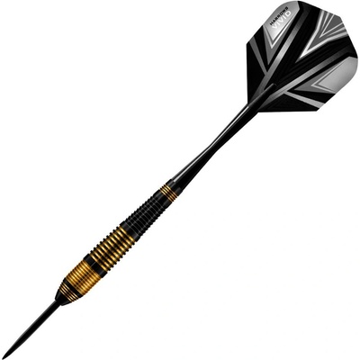 Sada steel šipek Harrows Vivid R Black 21g, brass