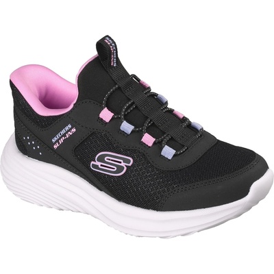 Skechers Детски обувки Skechers Slip-ins Bounder Shoes Childrens - Black/Pink