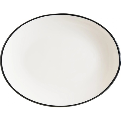BONNA Oválný talíř 310 mm Linea Black