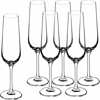 Kadax Skleničky na šampaňské bezbarvé 6 x 200 Ml