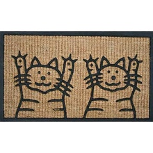 BO MA Kokos + guma 2 kočky hnědá 40x70 cm