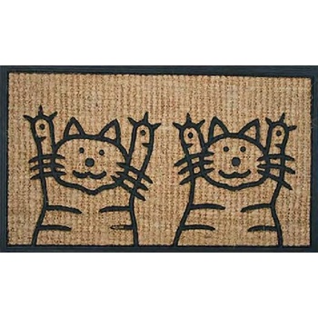 BO MA Kokos + guma 2 kočky hnědá 40x70 cm