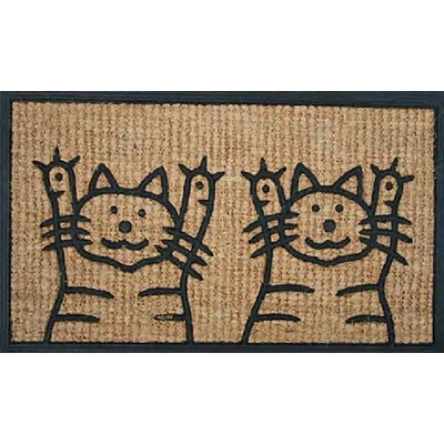 BO MA Kokos + guma 2 kočky hnědá 40x70 cm