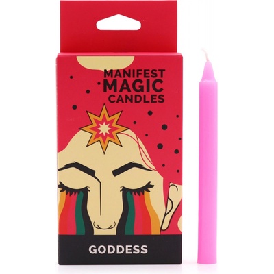 Ancient Wisdom Manifest Magic Candles Goddess Růžové 12 ks