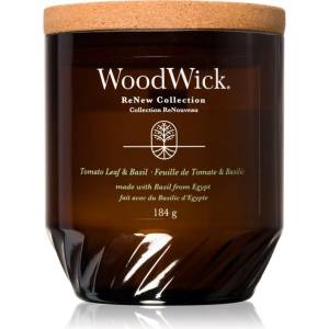 WoodWick Tomato Leaf & Basil ароматна свещ 184 гр