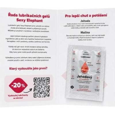 Sexy Elephant vzorky lubrikačných gélov 6 ks