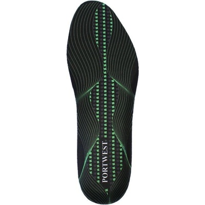 Gelová vložka Cushion & Arch Support Black/Green černá
