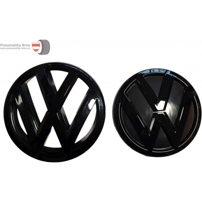 VW znak 135+130mm černý - set 2 kusy | Zboží Auto