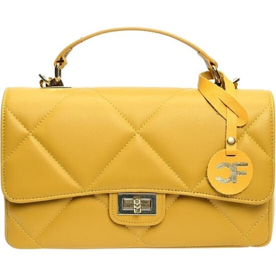 Carla Ferreri dámska kožená crossbody kabelka CF2211 Senape