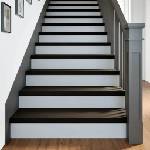 vidaXL Стълбищни стъпала, 12 бр, кафяво-черни, 90x25x2 см, дъб масив (3283039)