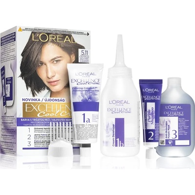 L'Oréal Excellence Cool Creme боя за коса цвят 5.11 Ultra Ash Light Brown