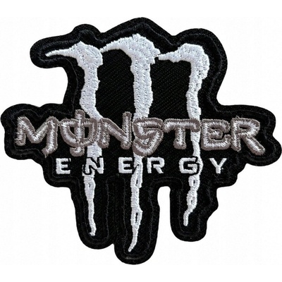 Nášivka Monster Energy - bílá