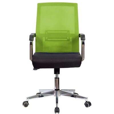 RFG Работен стол Roma W, дамаска и меш, черна седалка, светлозелена облегалка (O4010120235)