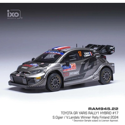 IXO Toyota GR Yaris Rally1 Rally Finland 2024 17 Ogier Landais 1:43