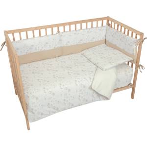 Bimbidreams Обиколник за кошара Bimbidreams - Noe, 200 х 38 cm, White /Linen (8435629206380) - baby
