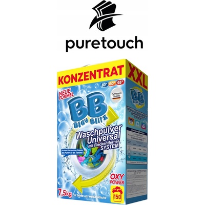 Blue Blitz prášek na bílé prádlo 7,5 kg