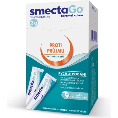 SmectaGo Diosmectitum plv.scc. 12 x 3 g – Zbozi.Blesk.cz