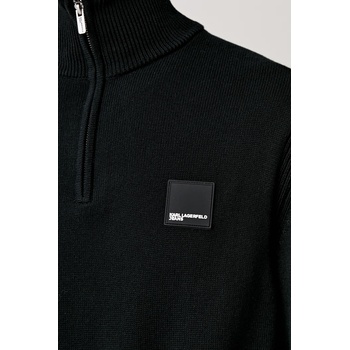 Karl Lagerfeld Jeans пуловер с ниско поло мъжки с памук (B3M18005)