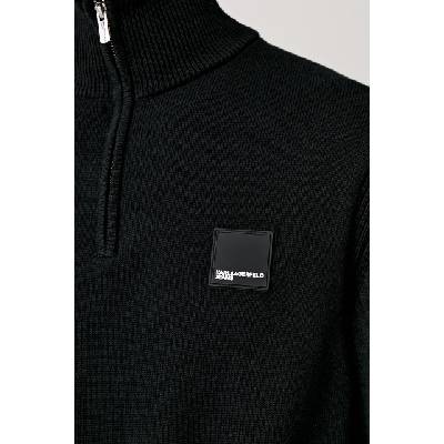 Karl Lagerfeld Jeans пуловер с ниско поло мъжки с памук (B3M18005)