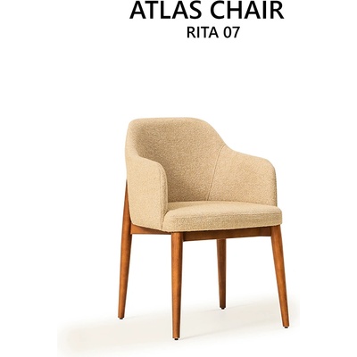 NEED ТРАПЕЗЕН СТОЛ atlas СВЕТЛО КАФЯВ/ rita 07 (33hfatlas001-2)