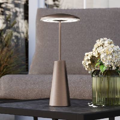 EGLO 900924 - LED Димируема екстериорна лампа PICCOLA 2, 8W/5V 5200mAh IP54 бежов (EG900924)