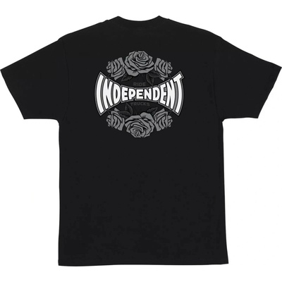 Independent Rose Span Heavyweight T-Shirt Black