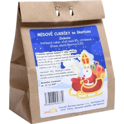 Beelol Medové cukríky so škoricou 70 g