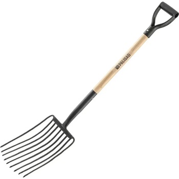 Image 1 of PALISAD Вила с 9 рога, кована, дървена лакирана дръжка// Palisad