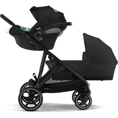 Cybex Gazelle S Kombinovaný Rám Černý + 2x Cybex Aton S2 i-Size Autosedačka 0-13kg Moon Black + Adaptéry 2023 – Zbozi.Blesk.cz